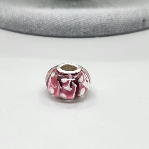 Lot of 8 - Glass Bead Charms for Bracelets marked 925 - Picture 9 of 16